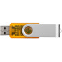 Rotate USB stick transparant - Oranje - 2GB