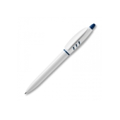 Ball pen S30 hardcolour - White / Dark Blue