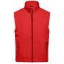 Men's  Softshell Vest - red - XL