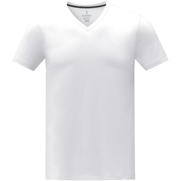 Somoto short sleeve men's V-neck t-shirt - White - XS