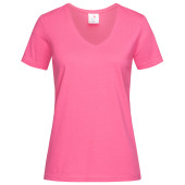 Stedman T-shirt V-Neck Classic-T SS for her 213c sweet pink XL