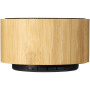 Cosmos bamboo Bluetooth® speaker - Natural/Solid black