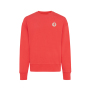 Iqoniq Kruger gerecycled katoen relaxed sweater, luscious red (XXS)