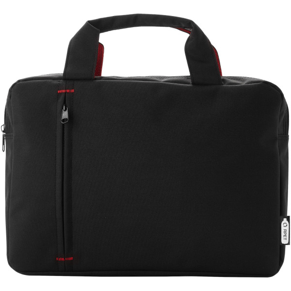 Detroit RPET conference bag 4L - Red/Solid black