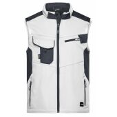 Workwear Softshell Vest - STRONG - - white/carbon - XS
