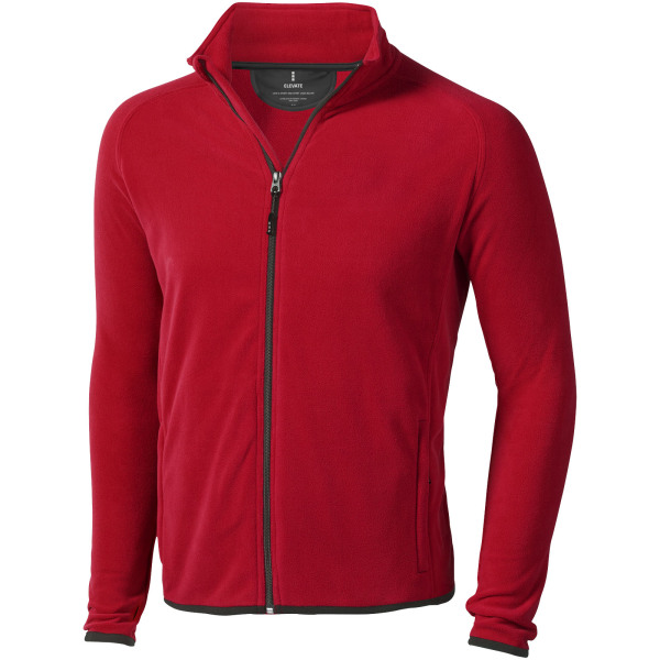 Brossard men's full zip fleece jacket - Red - S