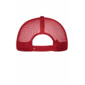 MB6239 6 Panel Mesh Cap - white/red - one size