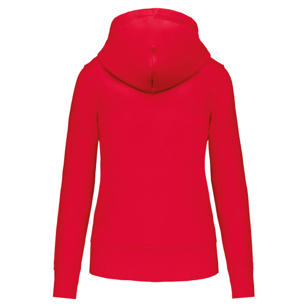 Ecologische damessweater met capuchon Red XXL