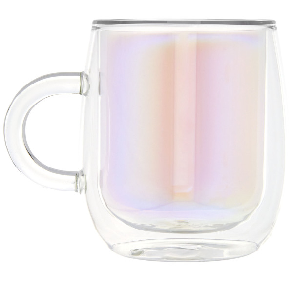 Iris 330 ml glass mug - Multi-colour