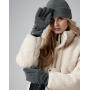 Recycled Fleece Gloves - Black - S/M