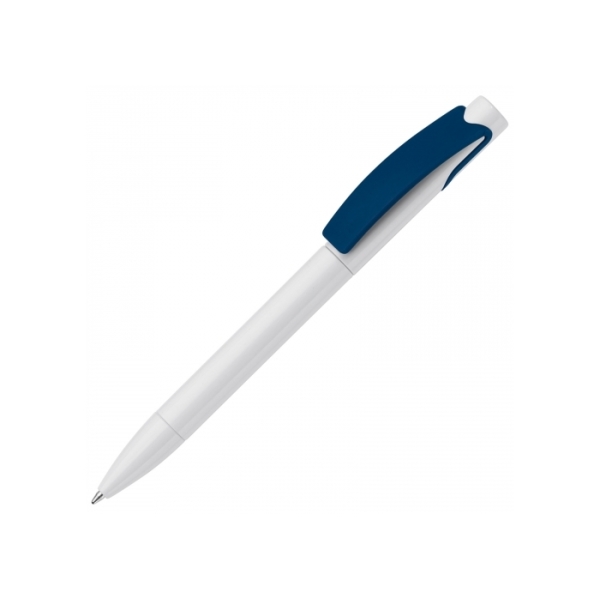Ball pen Punto - White / Dark Blue