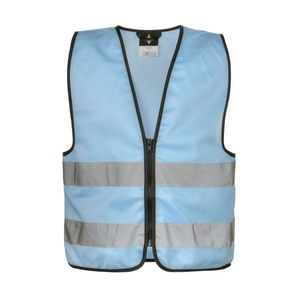 Functional Zipper Vest for Kids "Aalborg" - Sky Blue - S