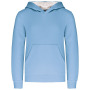Kinder hooded sweater met gecontrasteerde capuchon Sky Blue / White 12/14 ans