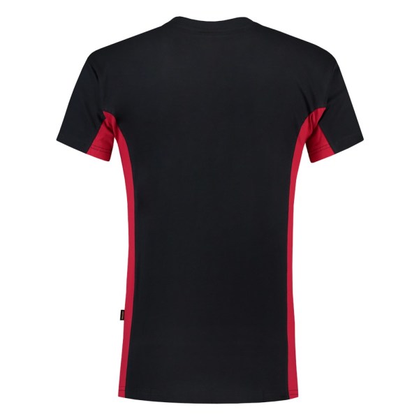 T-shirt Bicolor Borstzak 102002 Navy-Red XL