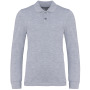 Kinderpolo lange mouwen Oxford Grey 6/8 ans
