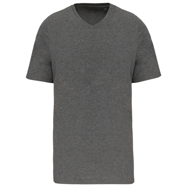 Heren-t-shirt Supima® V-hals korte mouwen Grey Heather S
