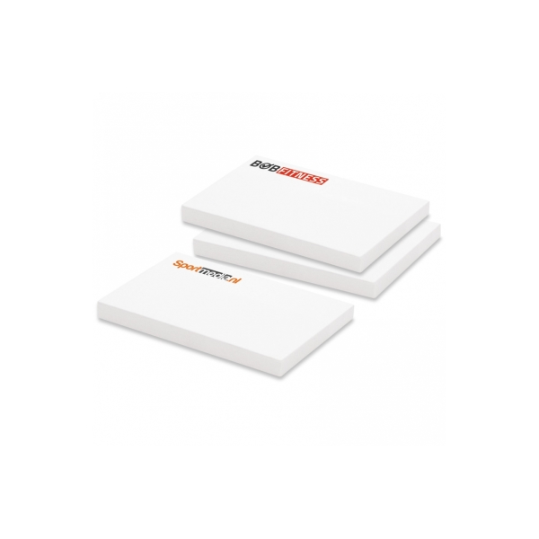 100 adhesive notes, 72x50mm, full-colour - White