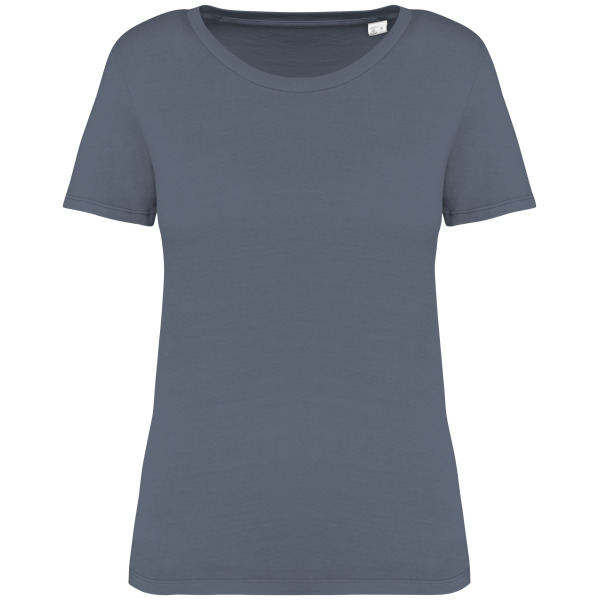 Afgewassen dames T-shirt  - 165 gr/m2 Washed Mineral Grey XS