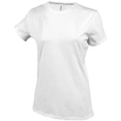 Dames t-shirt ronde hals korte mouwen White 3XL