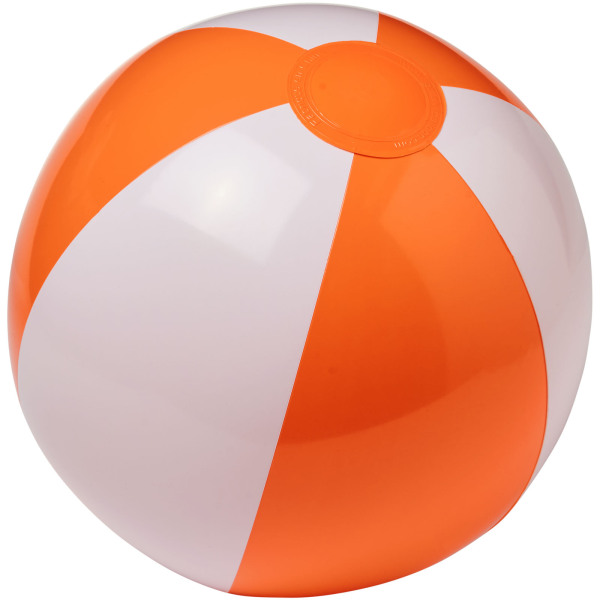 Palma solid beach ball - Orange/White