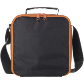 Bergen lunch cooler bag 5L - Solid black/Orange