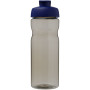 H2O Active® Base Tritan™ 650 ml sportfles met klapdeksel - Charcoal/Blauw