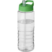 H2O Active® Treble 750 ml sportfles met tuitdeksel - Transparant/Groen