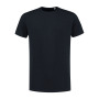 L&S T-shirt crewneck fine cotton elasthan dark navy 3XL