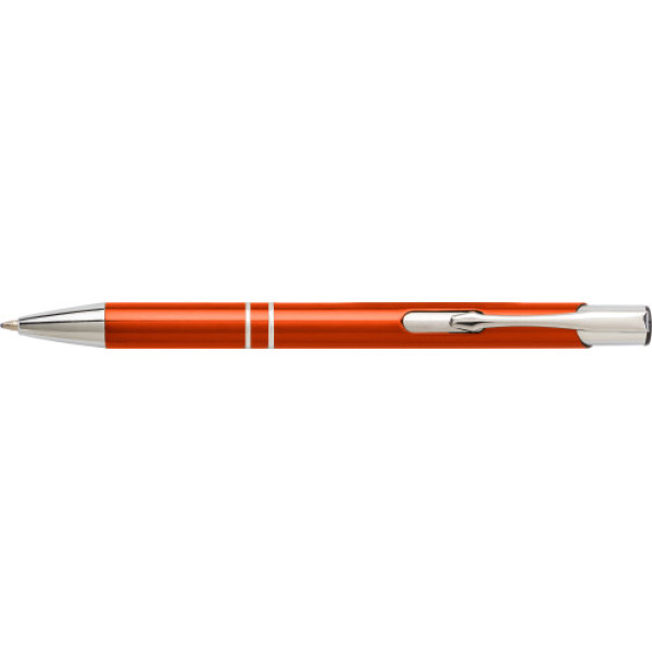 Kugelschreiber aus Aluminium Delia Orange