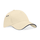 Ultimate 5 Panel Cap - Sandwich Peak - Putty/French Navy - One Size