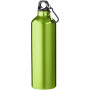 Oregon 770 ml aluminium water bottle with carabiner - Lime