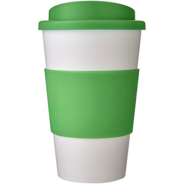 Americano® 350 ml insulated tumbler with grip - White/Green