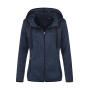 Knit Fleece Jacket Women - Marina Blue Melange - L