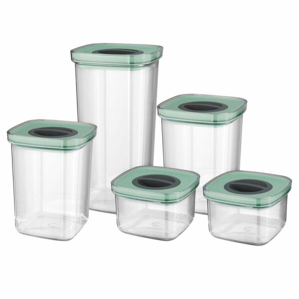 Smart seal voorraaddozen, vijfdelige set - Leo