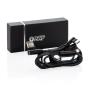 Swiss Peak luxe 3-in-1 kabel, zwart