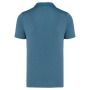 Gevlamde polo korte mouwen volwassene Steel Blue Heather XL