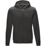 Ruby heren GOTS biologische gerecyclede hoodie met volledige rits - Storm grey - S