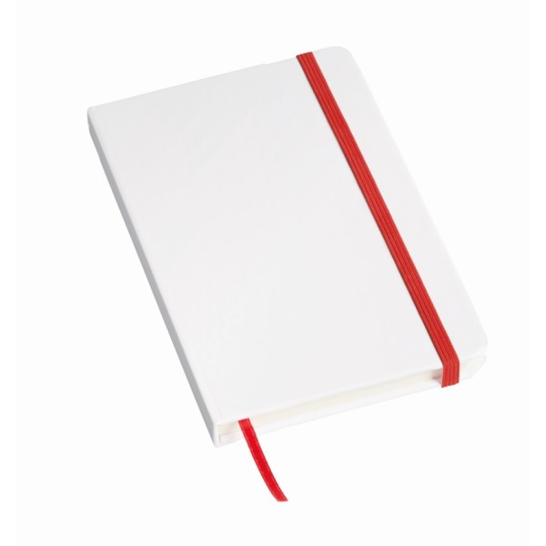 A6-notitieboekje AUTHOR rood, wit