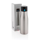 Aqua hydratatie RVS fles, grijs