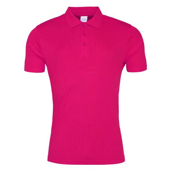 AWDis Cool Smooth Polo Shirt, Hot Pink, XS, Just Cool