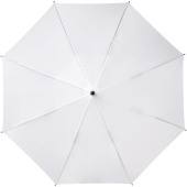 Bella 58 cm vindfast paraply med automatisk åbning - Hvid