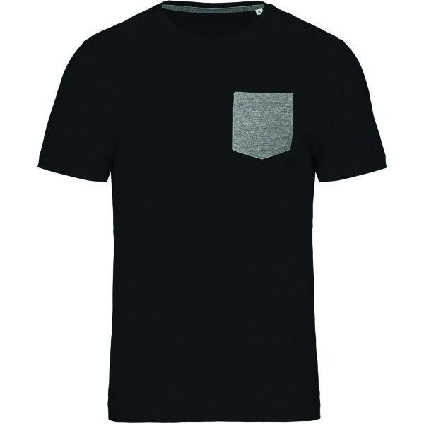 T-shirt BIO-katoen met borstzakje