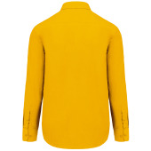 Overhemd in onderhoudsvriendelijk polykatoen-popeline heren Yellow XS