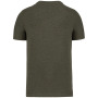 Heren T-shirt henley - 140 gr/m2 Organic khaki heather S