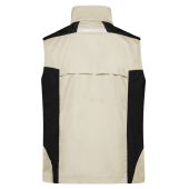 Workwear Vest - STRONG - - stone/black - 6XL