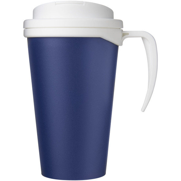 Americano® Grande 350 ml mug with spill-proof lid - Blue/White