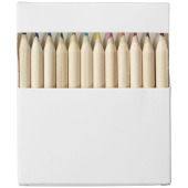 Doris 22 delige kleurset met krabbelpapier - Wit