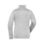 Ladies' Knitted Workwear Fleece Jacket - SOLID - - white-melange/carbon - M