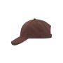 MB6118 Brushed 6 Panel Cap - brown - one size