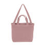 Zipped Canvas Shopper - Primrose Pink - One Size